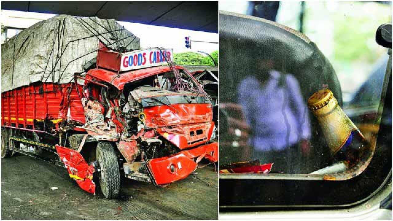 sion accident beer bottles in suv hint