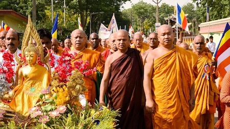 Buddha proccesion on Buddha Purnima (PTI)