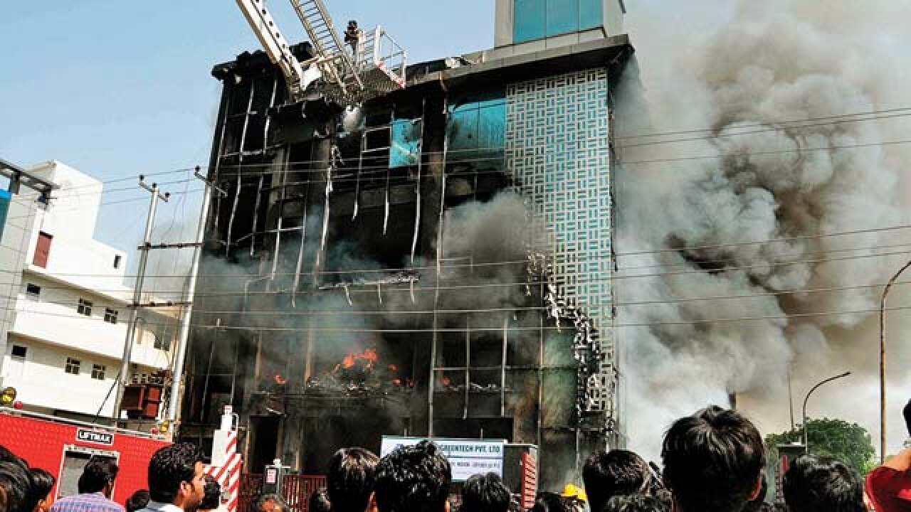 Fire breaks out at high-rise building second such 