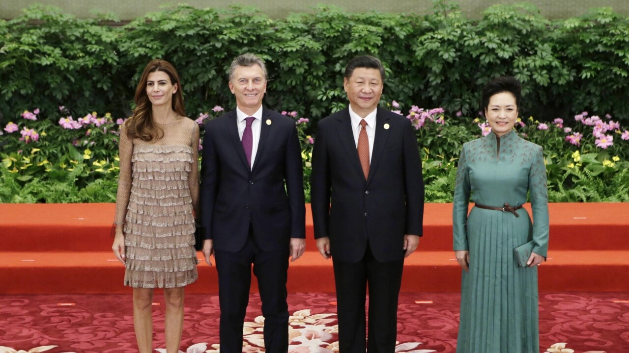 Argentine President Mauricio Macri and his wife
