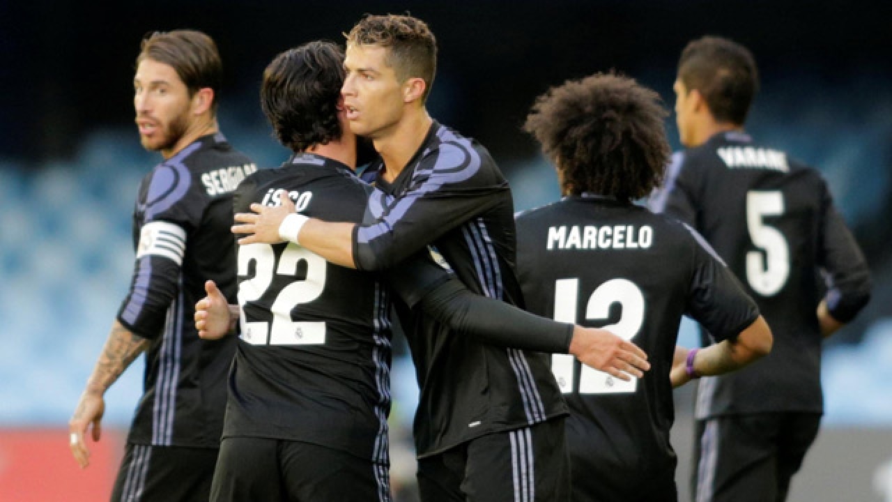 Watch | la liga: cristiano ronaldo brings real madrid on verge of title after winning at celta vigo