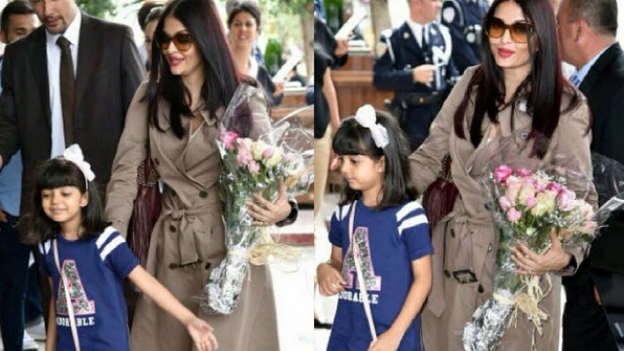 Aishwarya Rai & Daughter Aaradhya Arrive at Cannes!: Photo 2872309