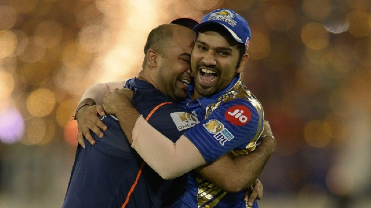 Captain Rohit Sharma can't contain his happiness