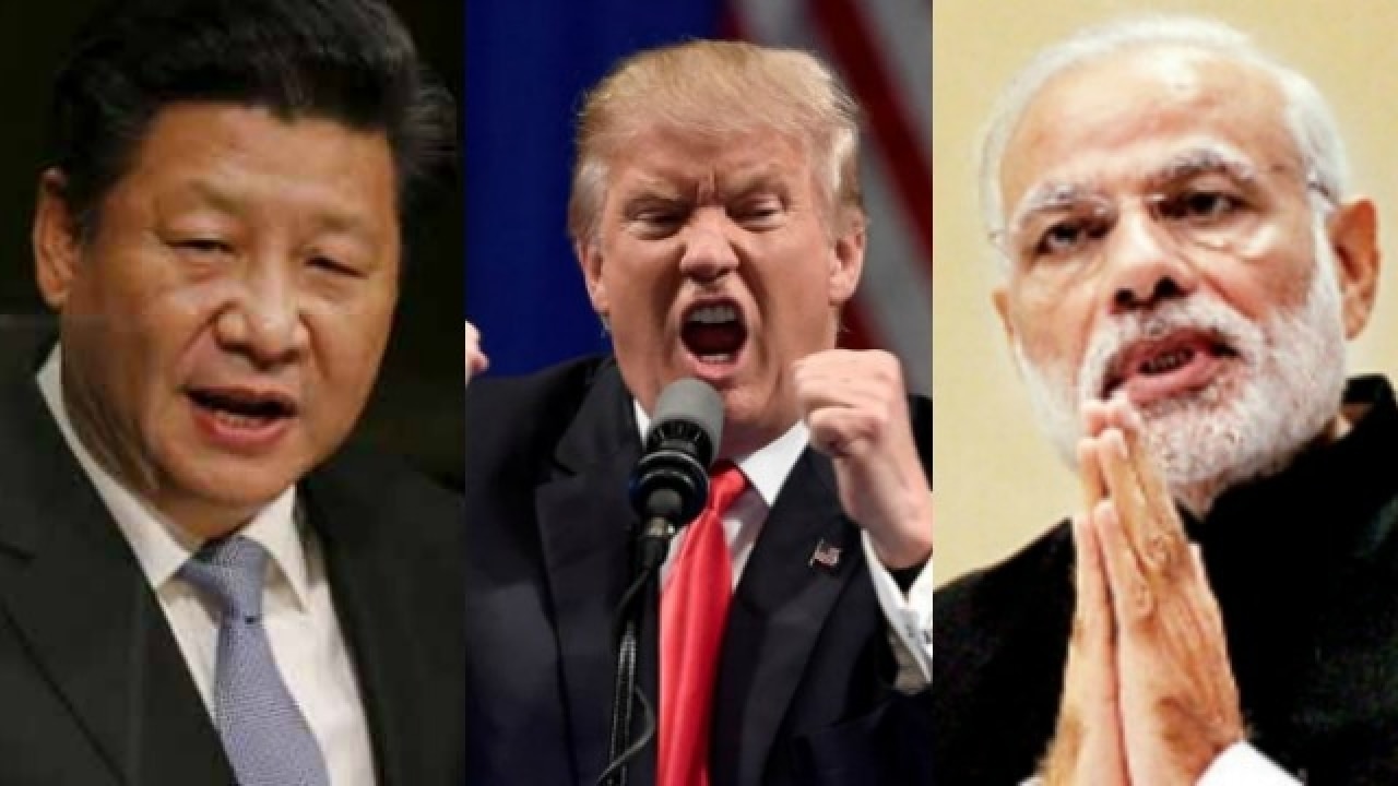 Image result for pics of modi, trump and Xi