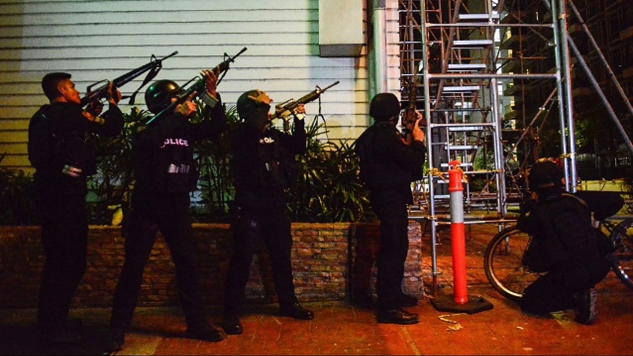 Soldiers waiting