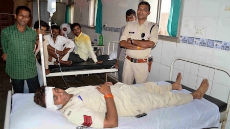 Police personnel injured in clashes