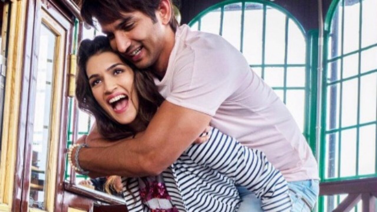 Sushant Singh with Kriti Sanon