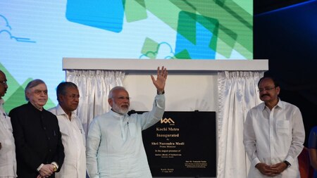 PM Modi inaugurates the Kochi Metro
