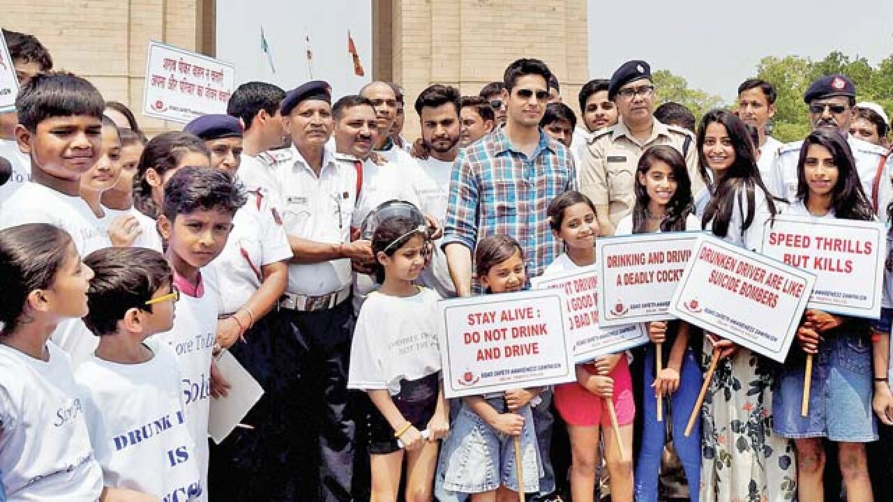Let's make Delhi roads safer, says Sidharth Malhotra