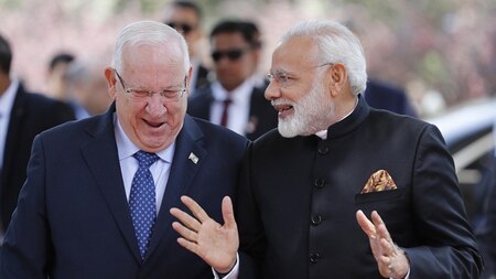 PM Modi with Israeli President Rivlin