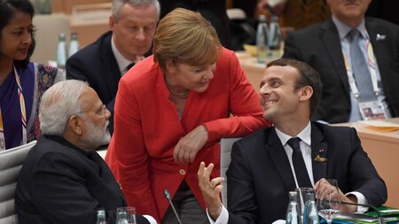 Modi, Merkel and Macron