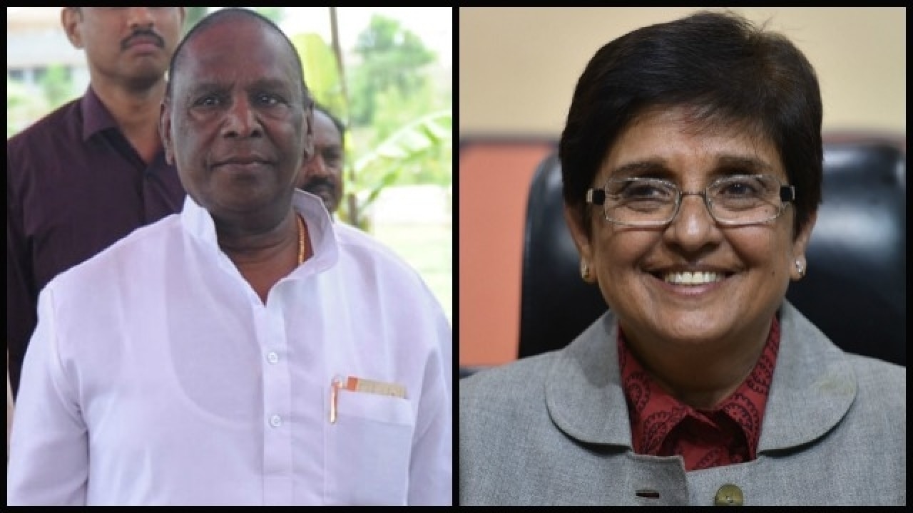 Puducherry CM condemns 'Hitler' poster of Kiran Bedi; says L-G office ...