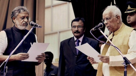 Sushil Modi takes oath as Bihar Deputy Chief Minister
