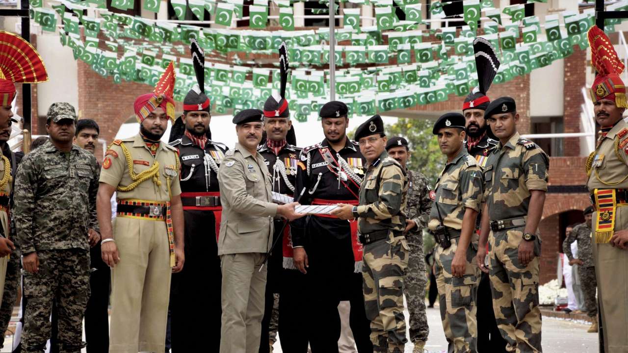 On Pakistan S Independence Day Soldiers Exchange Sweets At Wagah Border