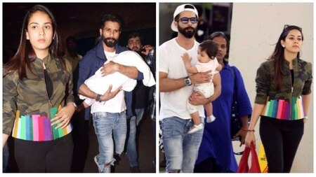 Shahid kapoor with his family