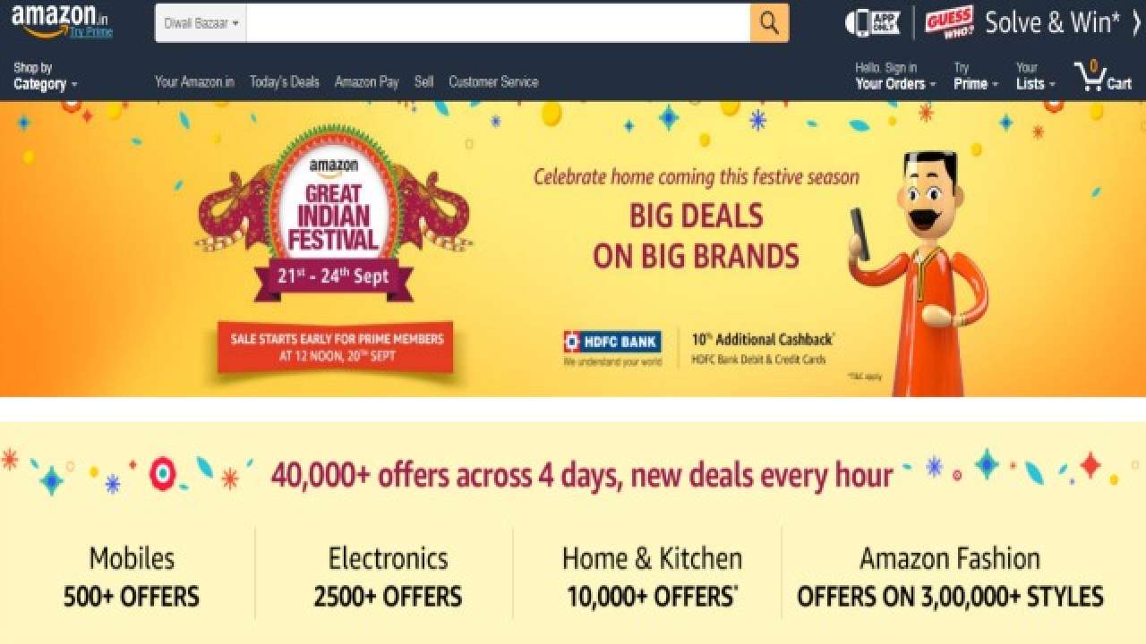 With Up To 80 90 Discount Offers Amazon Flipkart Cheer Customers Ahead Of Festive Season