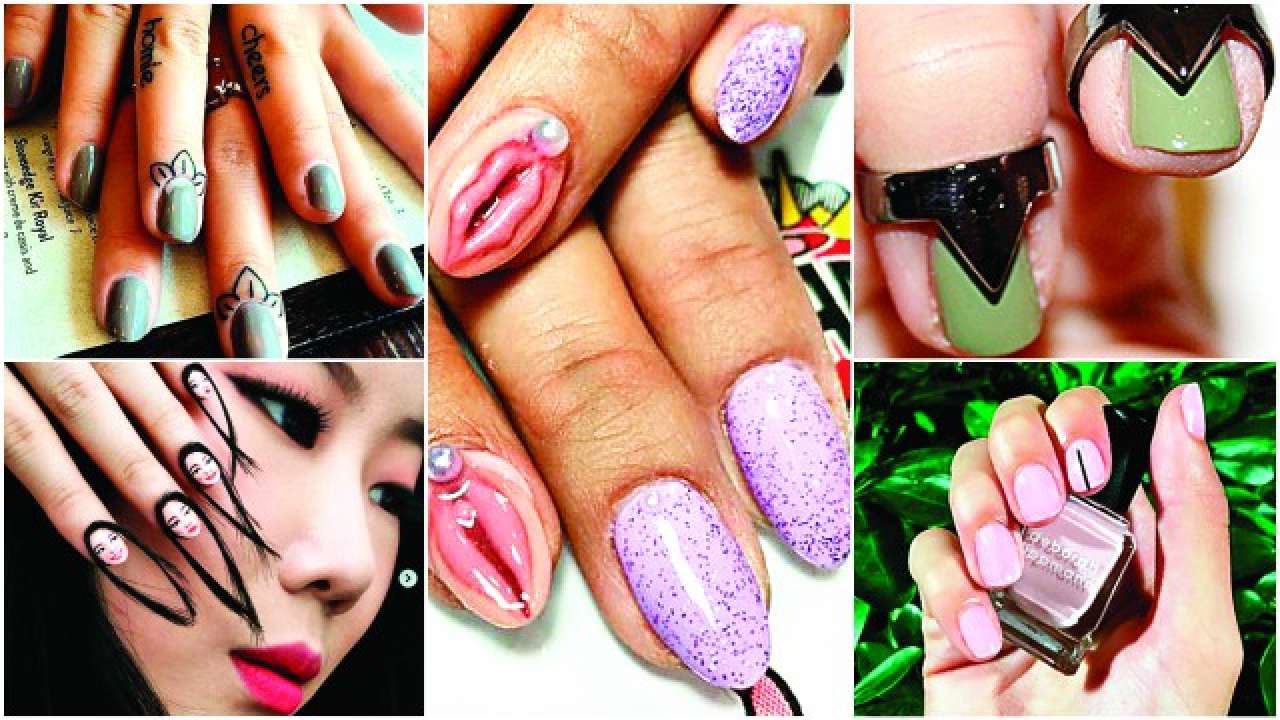 9. Studded Nail Rings - wide 8