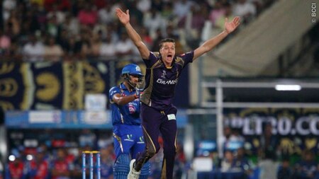 Morne Morkel (C) appeals for the wicket of Rohit Sharma (batting)