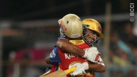 KL Rahul  and Abu Nechim are elated post RCB's thrilling three-wicket win