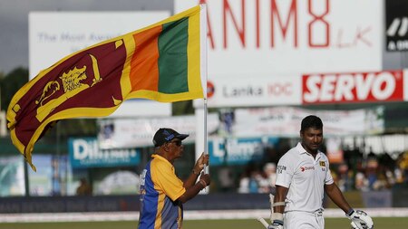 One-man-cheering-squad of Sri Lanka, Uncle Percy, with Kumar Sangakkara