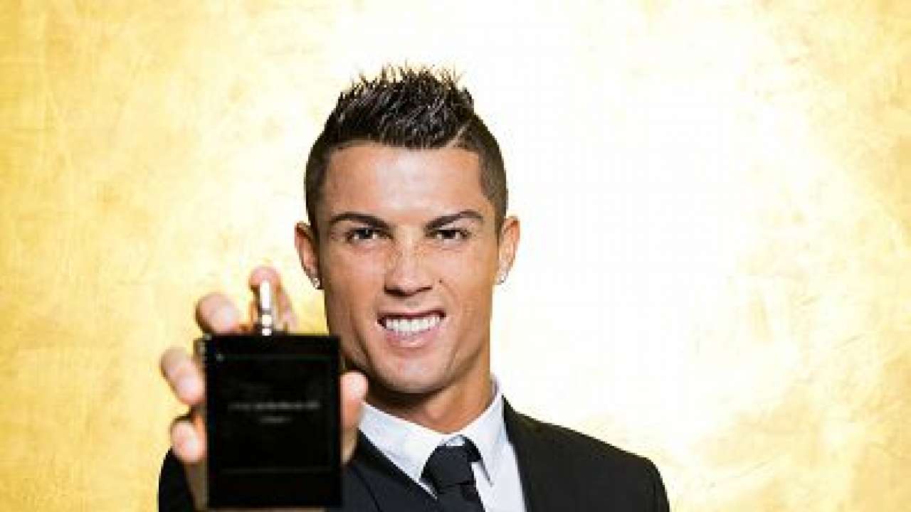 Cristiano Ronaldo at the launch of his debut fragrance 'Legacy'