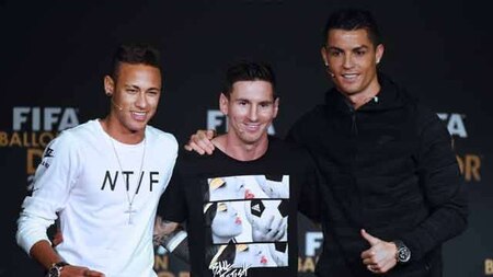 Neymar, Messi and Ronaldo