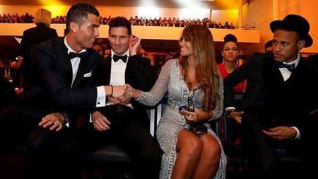 When Mrs Messi met Cristiano Ronaldo