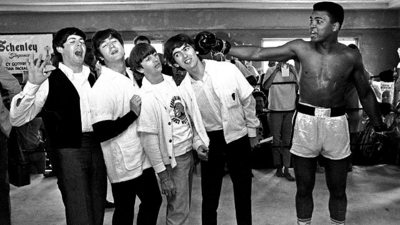 The Beatles with Muhammad Ali