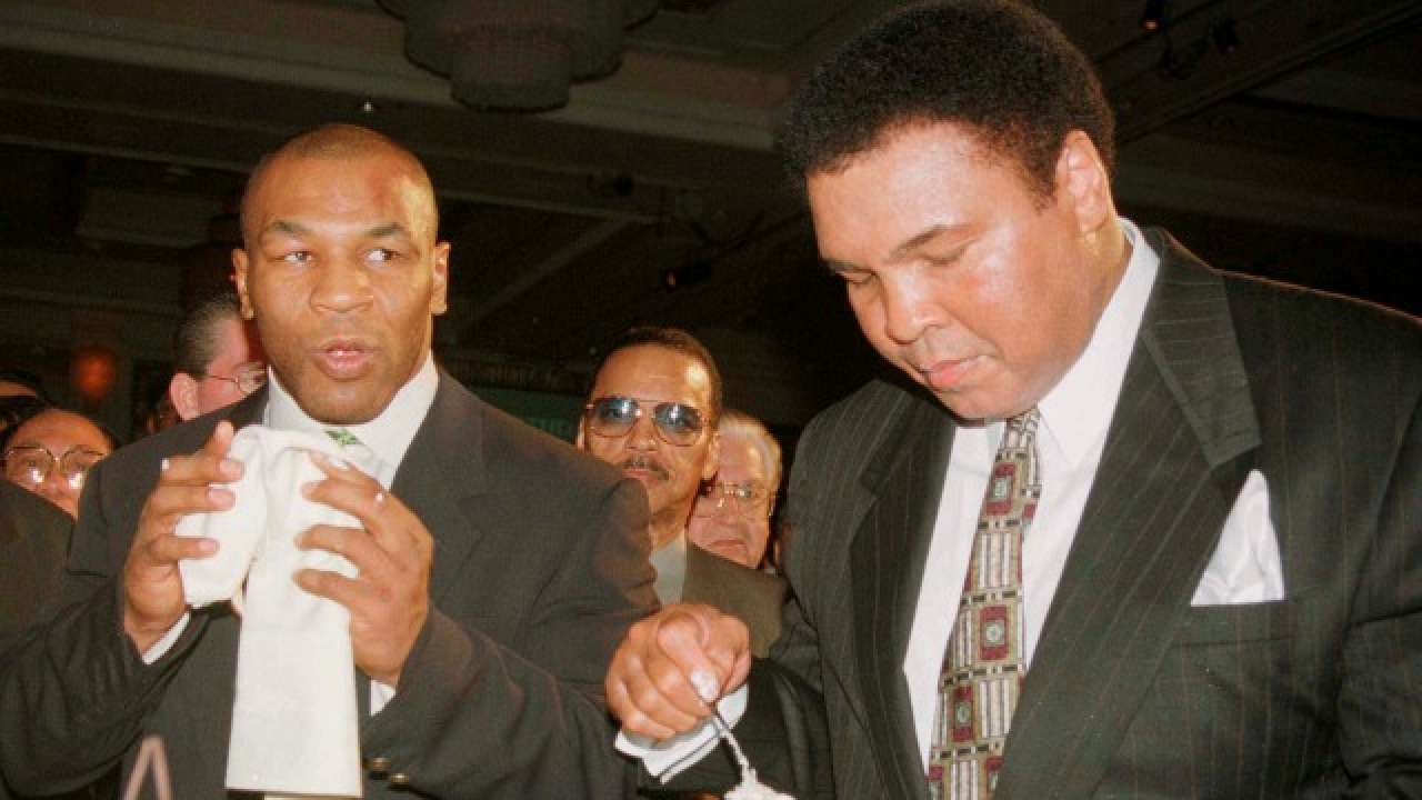 Muhammad Ali and Mike Tyson