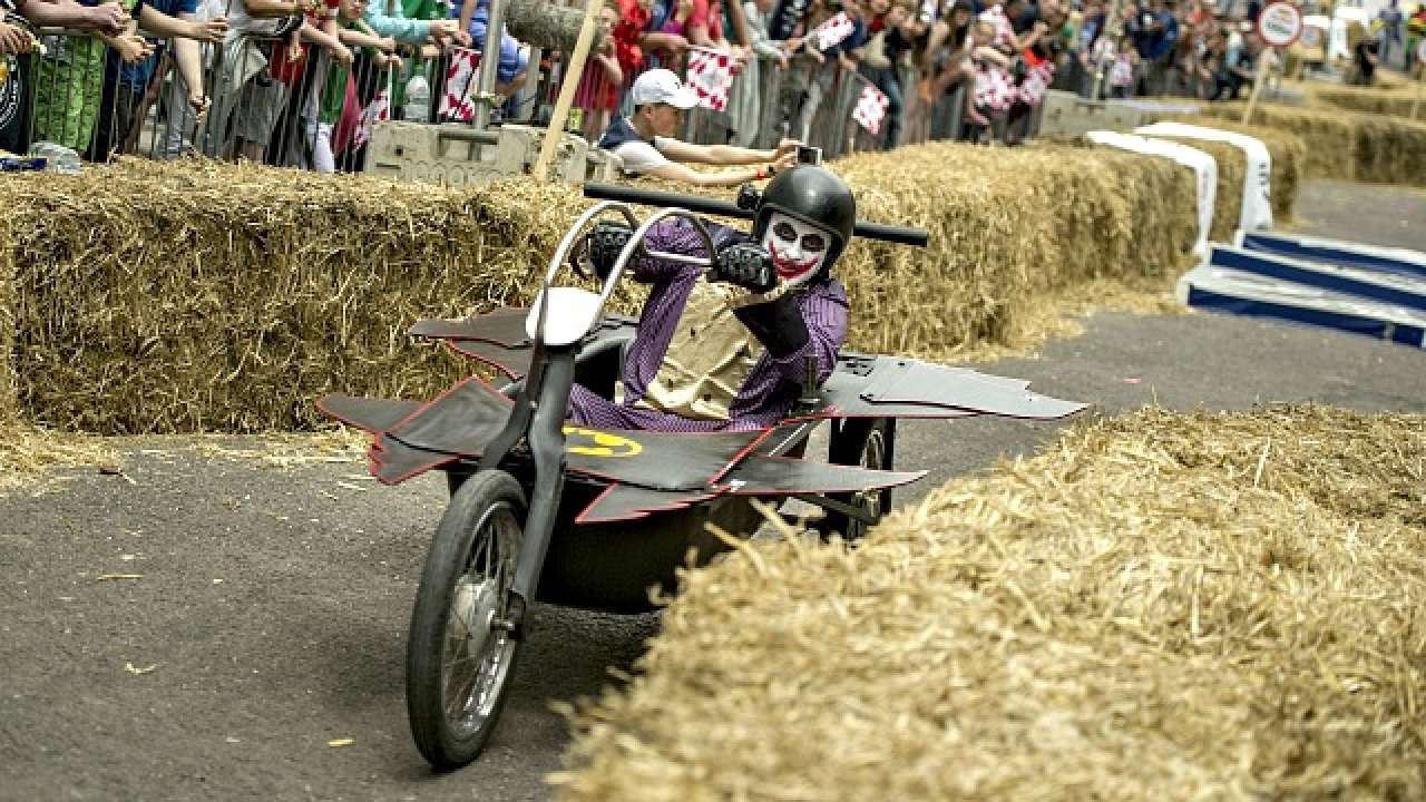 The Joker on Batcycle