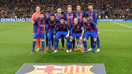 Barcelona team photograph