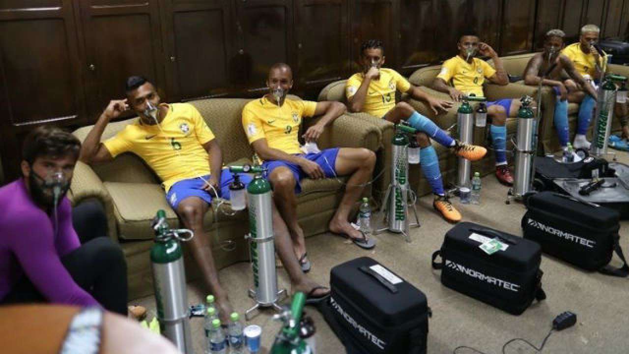 Brazil footballers wear Oxygen masks to recover from 'inhumane' playing