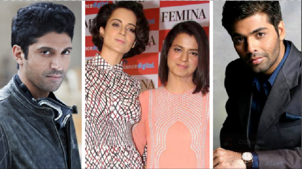 Hrithik roshan vs kangana ranaut: rangoli chandel lashes out at farhan akhtar, sonam kapoor & karan johar for supporting 'krrish' actor