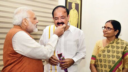 PM Modi congratulates M Venkaiah Naidu