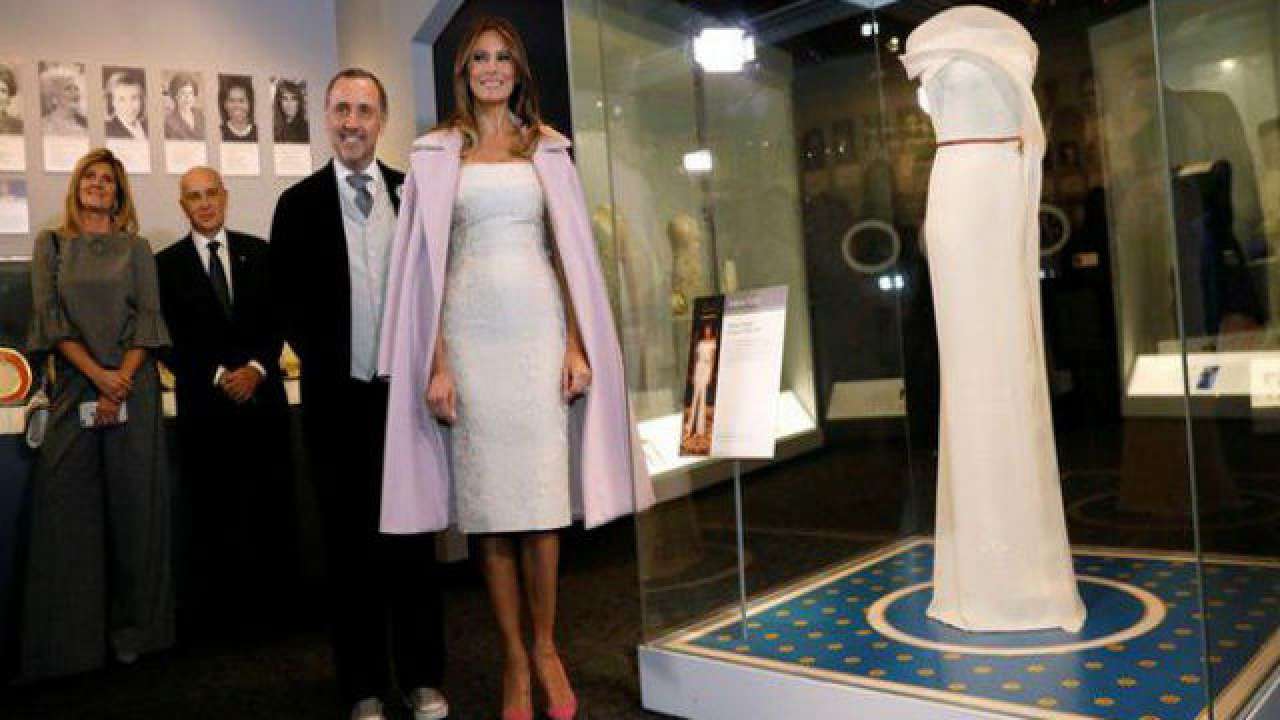 First lady Melania Trump donates inaugural gown to popular Smithsonian  exhibition - WTOP News