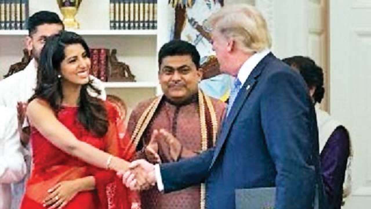 Action Jackson Girl Manasvis Celebrated Diwali With Us President Donald Trump