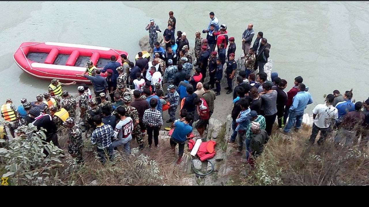 Indian among 31 killed as bus plunges into river in Nepal