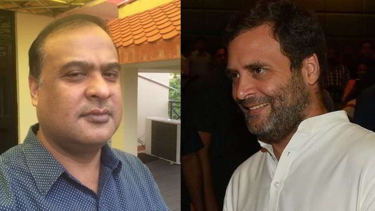 Hemant Biswa Sarma and Rahul Gandhi Hemant Biswa Sarma and Rahul Gandhi