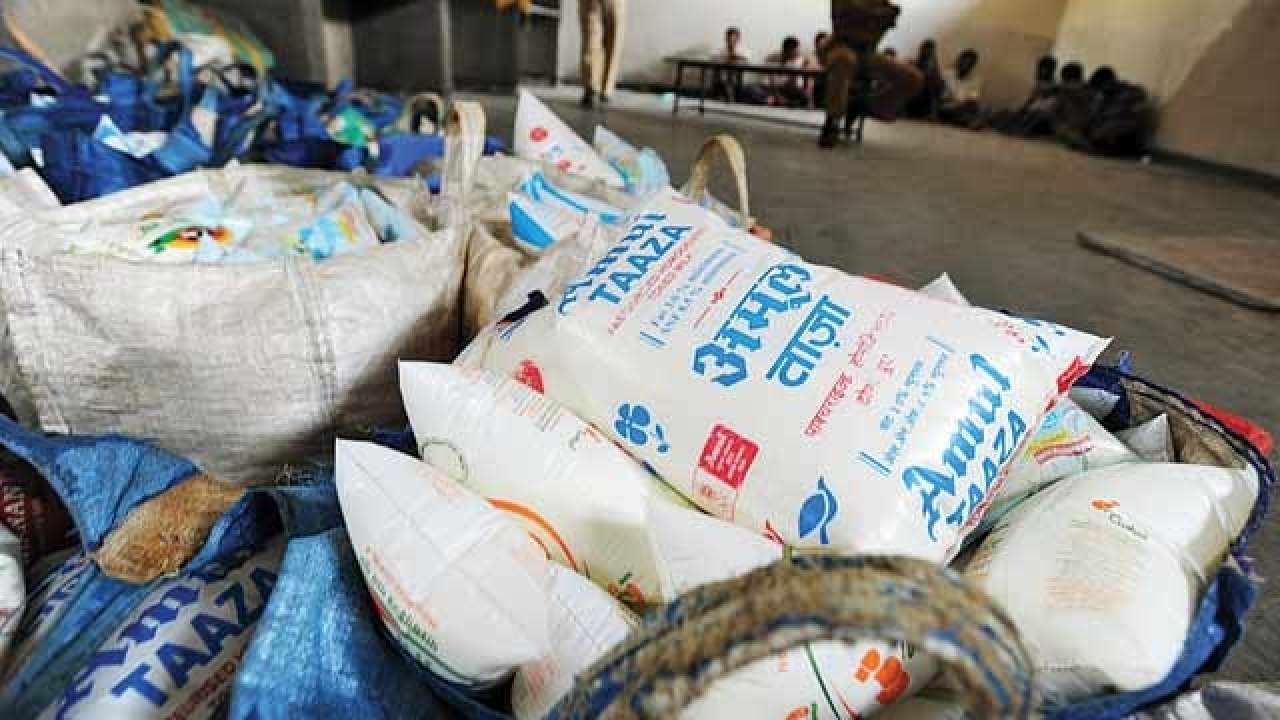 milk packets tampered with