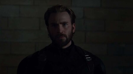 Bearded Captain America looks even more handsome