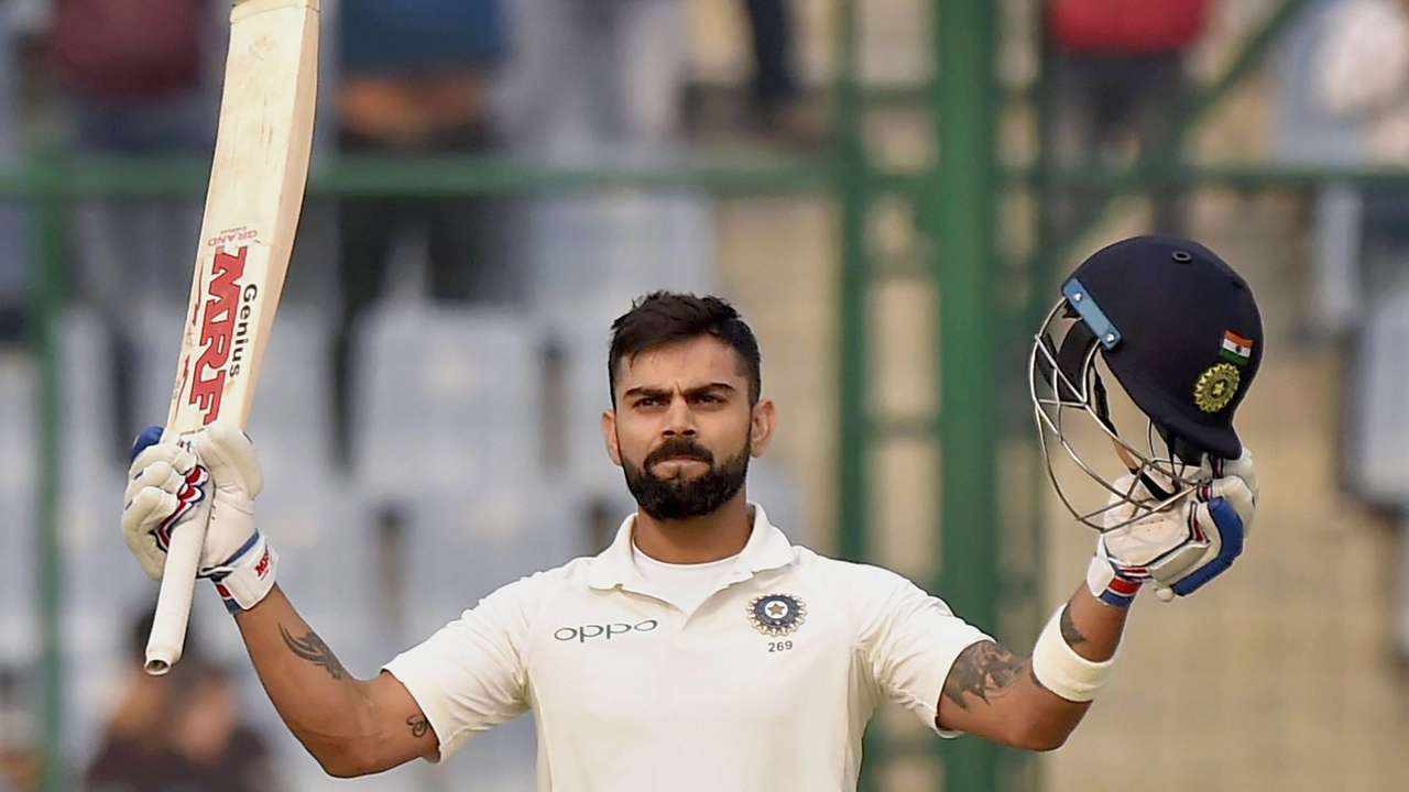 Virat Kohli becomes first captain to hit three successive hundreds in three-Test series