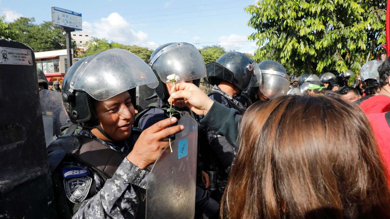 Mass protests in Honduras