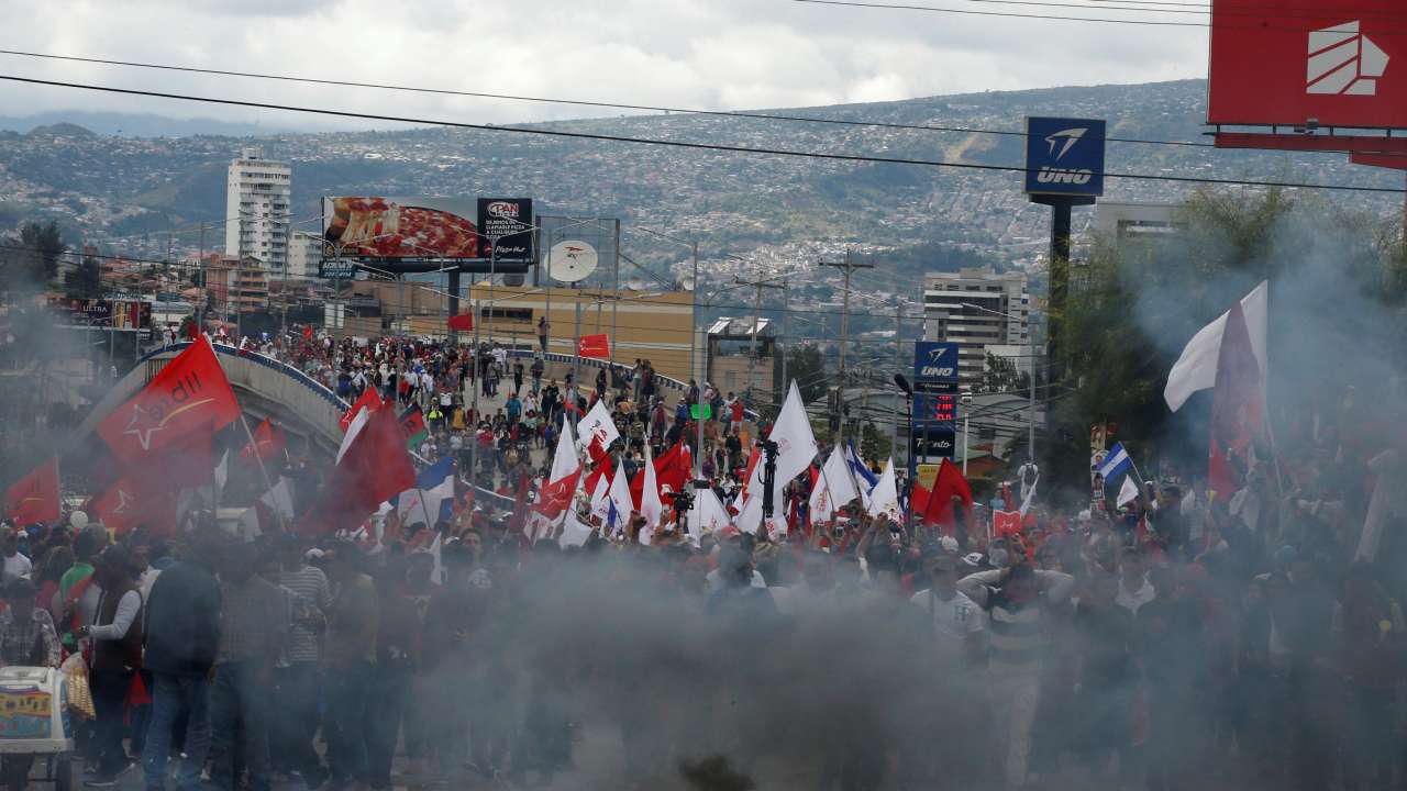 Mass protests in Honduras