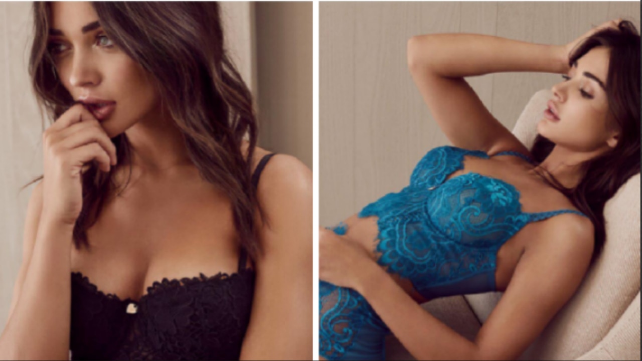 Bollywood babe Amy Jackson looks amazing modelling new lingerie range