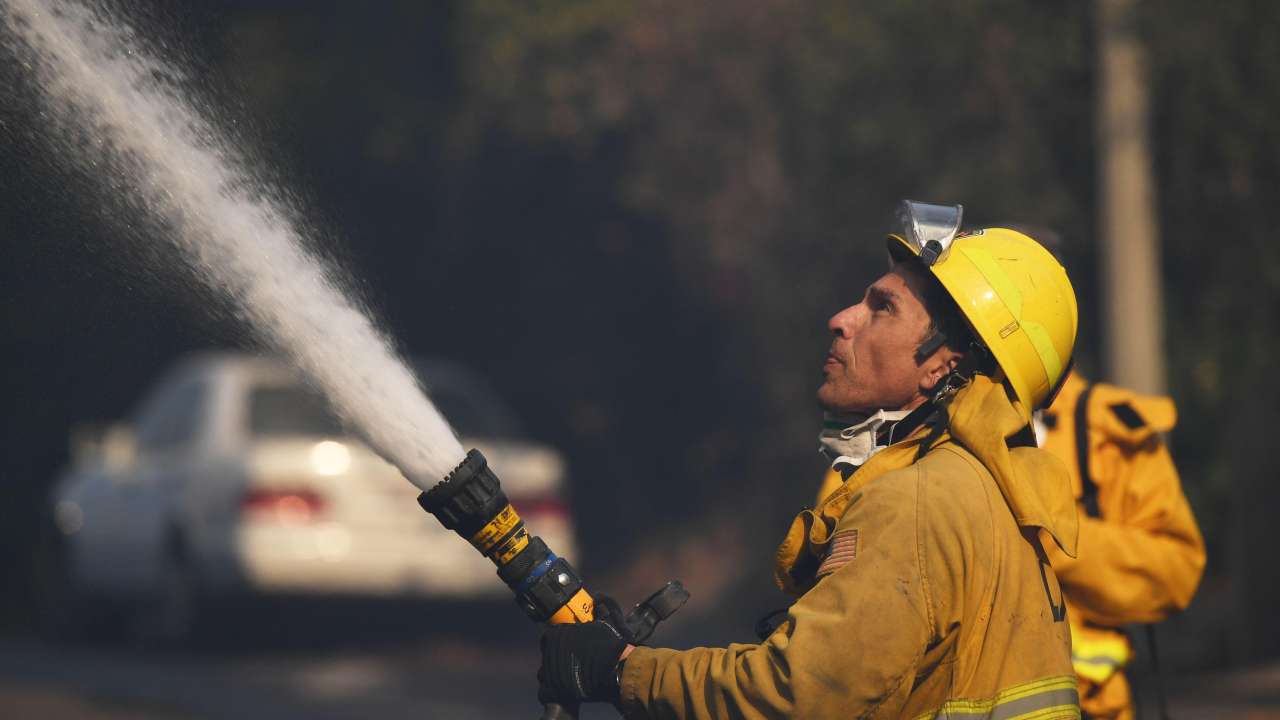 Fighting the flames