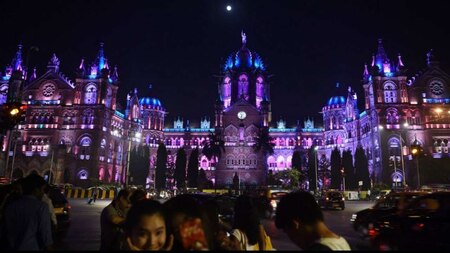 Chattrapathi Shivaji Terminus lit up on New Year