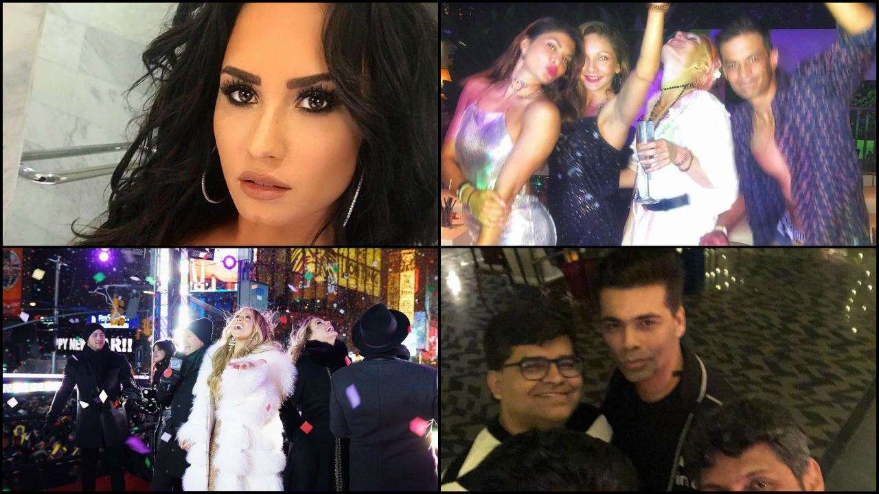 Bollywood Hollywood Celebs Around The Globe Wish Fans A Very Happy New Year Bollywood celebs had a great time celebrating the new year's eve. bollywood hollywood celebs around the