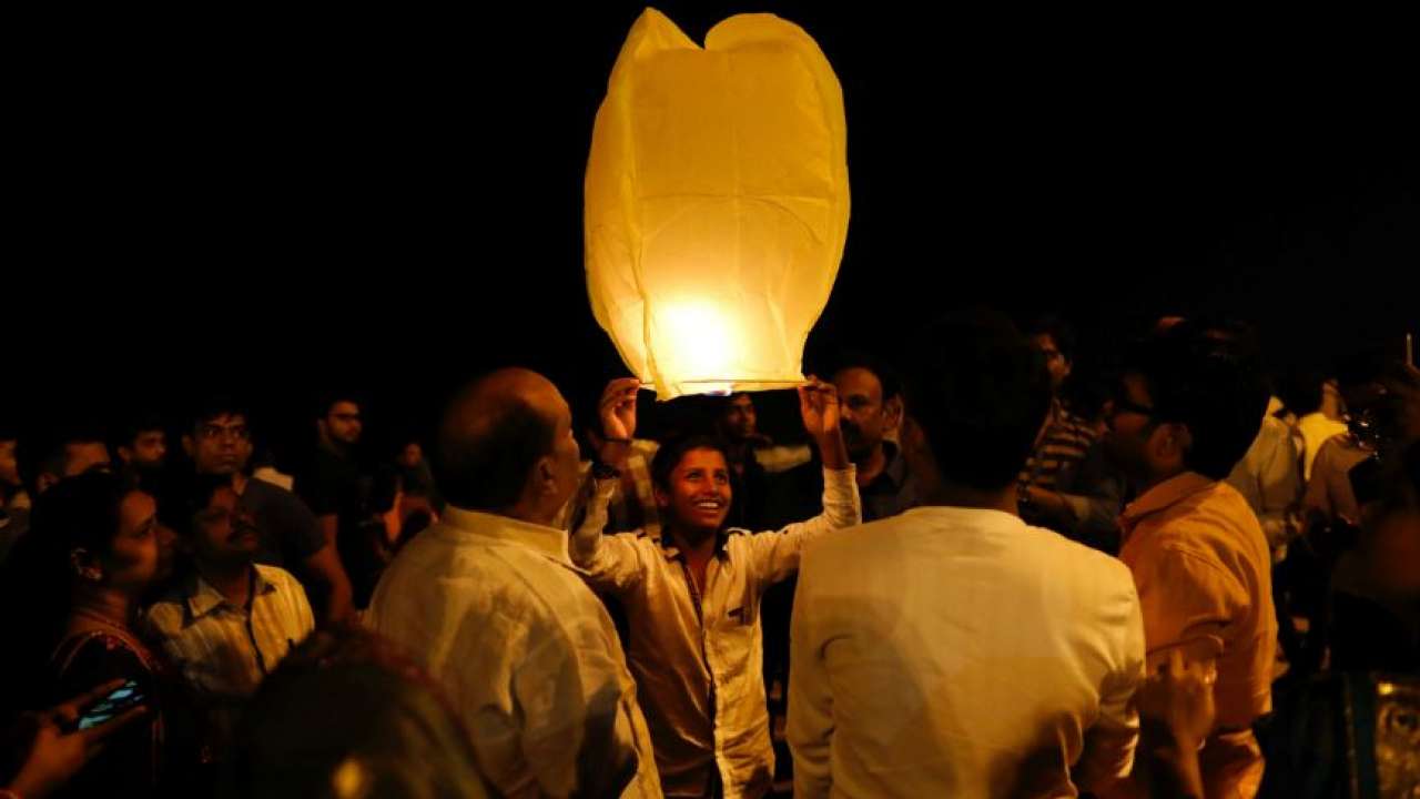 New Years celebrations on a beach in Mumbai