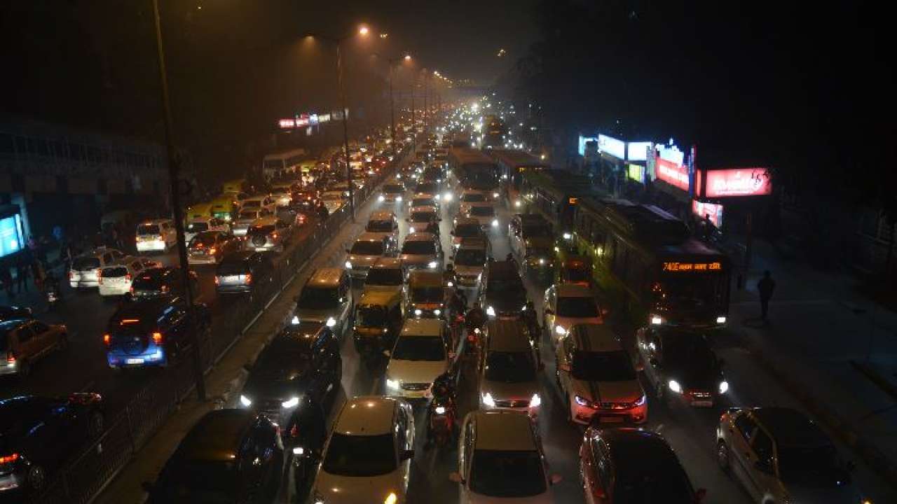 Traffic Jam at ITO on 1st January