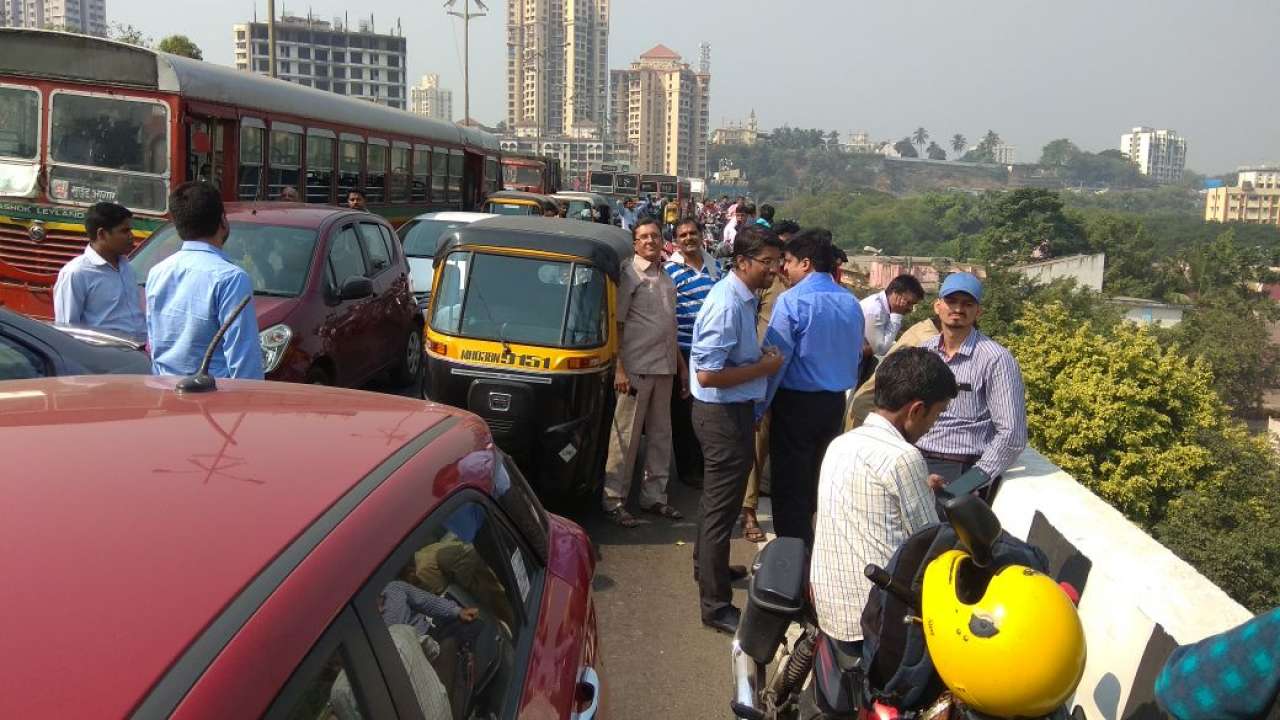 Traffic brought to a halt